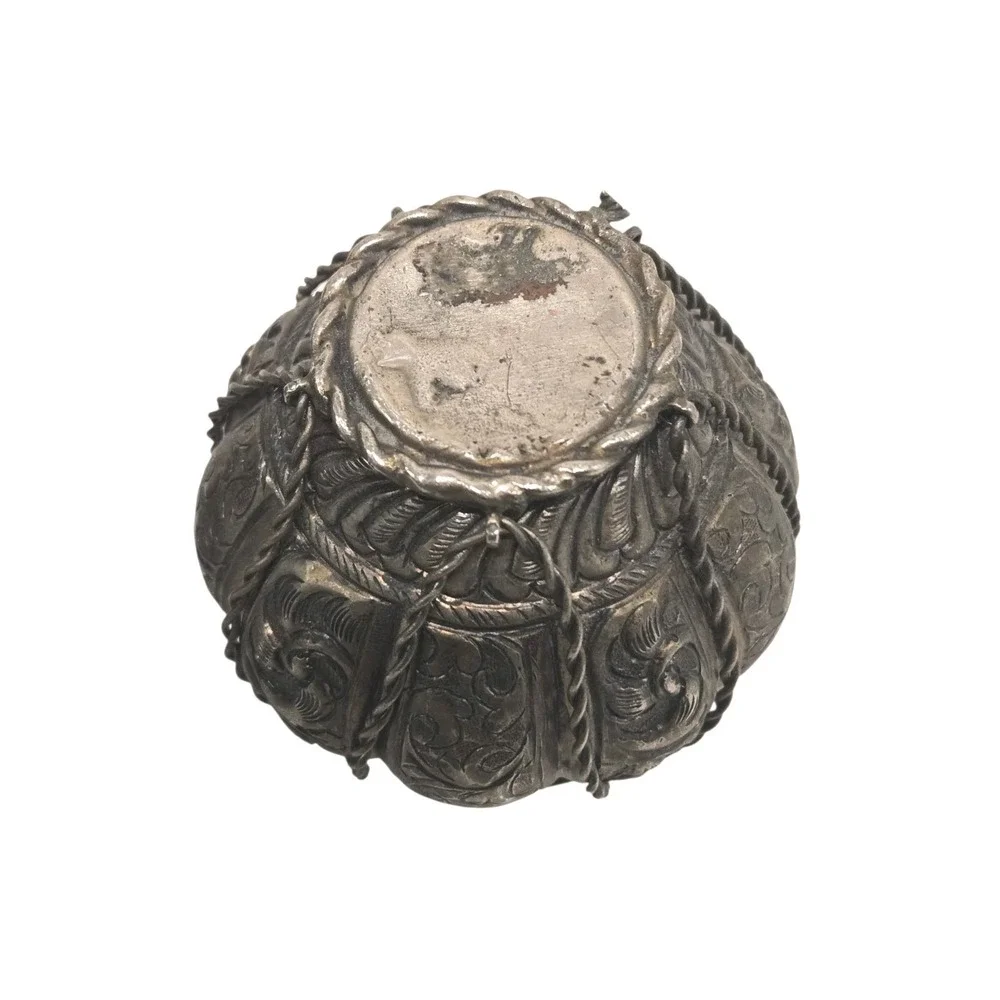 Sterling Silver Persian Middle‎ Eastern Besamim Havdalah Spice Boxes SET OF 2